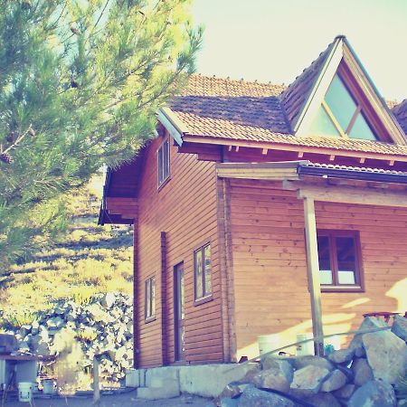 Agros Timber Log House Villa Bagian luar foto