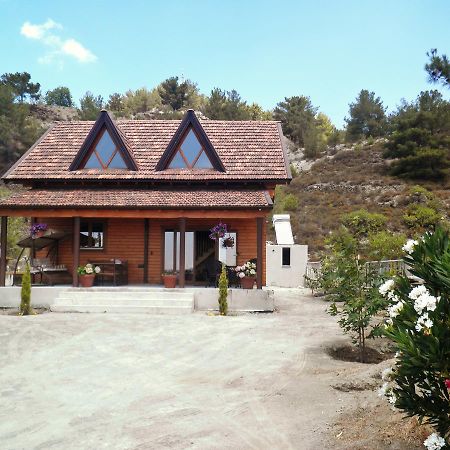 Agros Timber Log House Villa Bagian luar foto