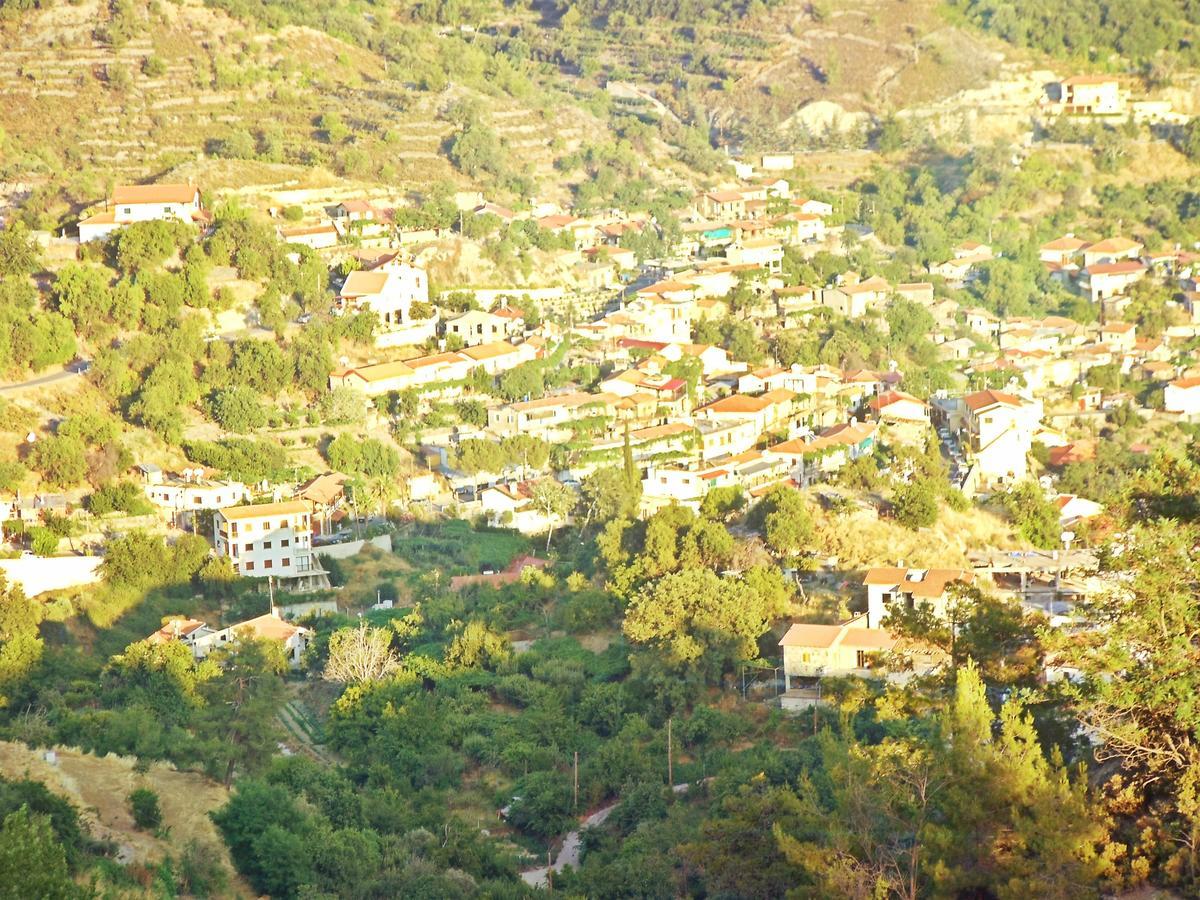 Agros Timber Log House Villa Bagian luar foto