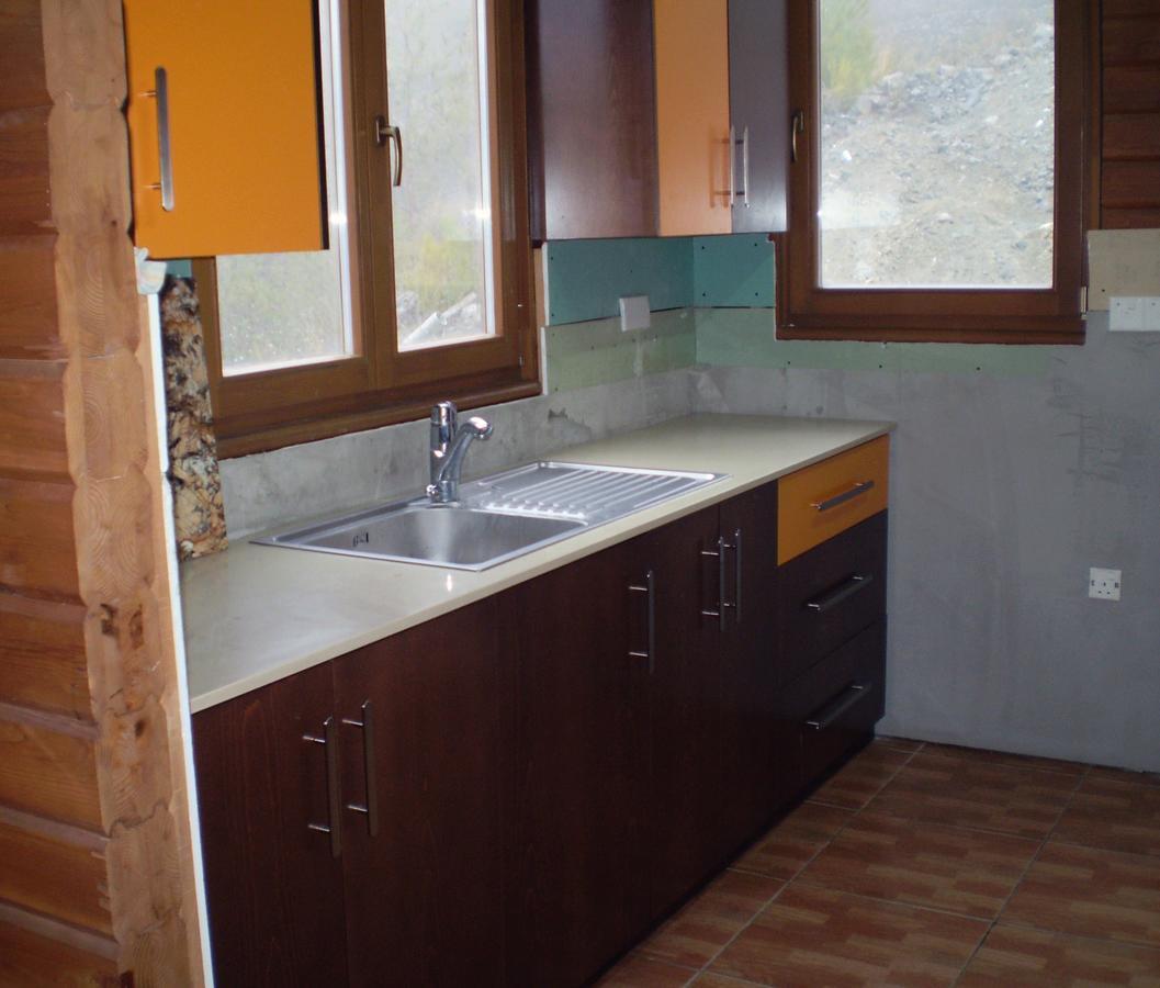 Agros Timber Log House Villa Bagian luar foto