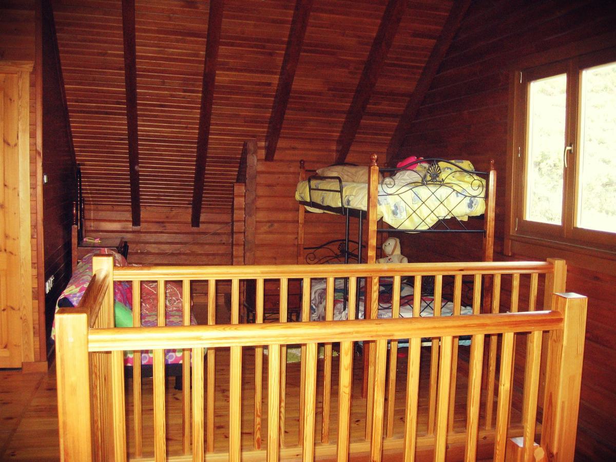 Agros Timber Log House Villa Bagian luar foto