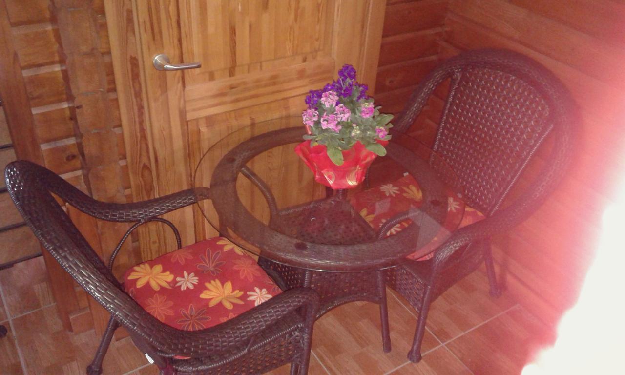 Agros Timber Log House Villa Bagian luar foto