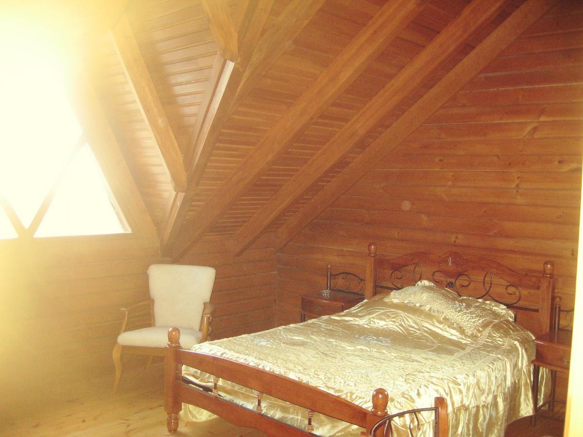 Agros Timber Log House Villa Bagian luar foto