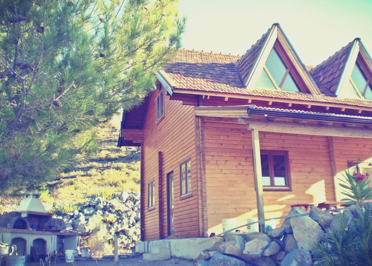 Agros Timber Log House Villa Bagian luar foto
