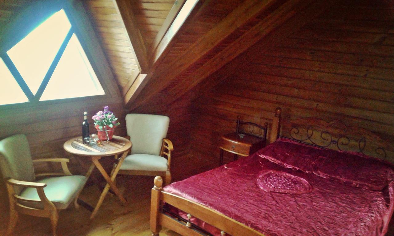 Agros Timber Log House Villa Bagian luar foto