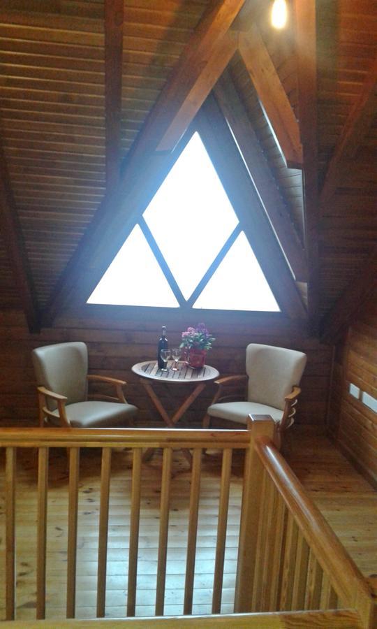 Agros Timber Log House Villa Bagian luar foto