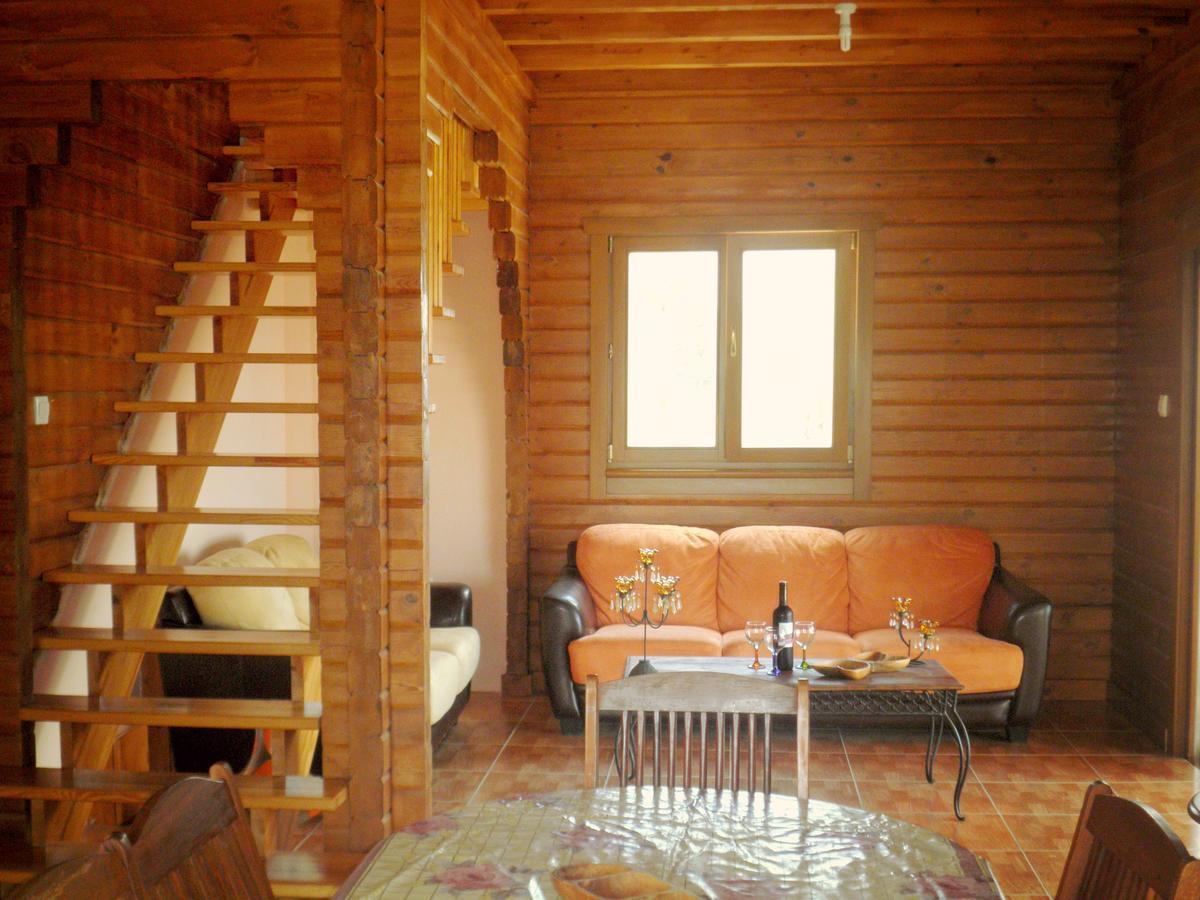 Agros Timber Log House Villa Bagian luar foto