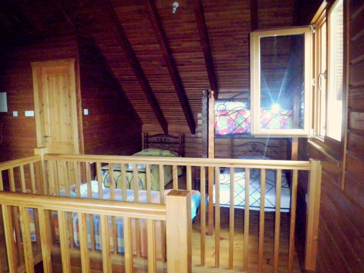 Agros Timber Log House Villa Bagian luar foto