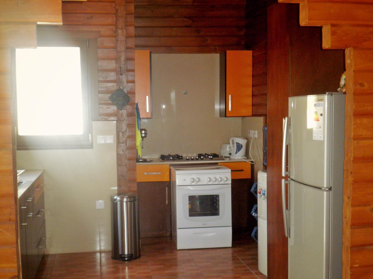 Agros Timber Log House Villa Bagian luar foto