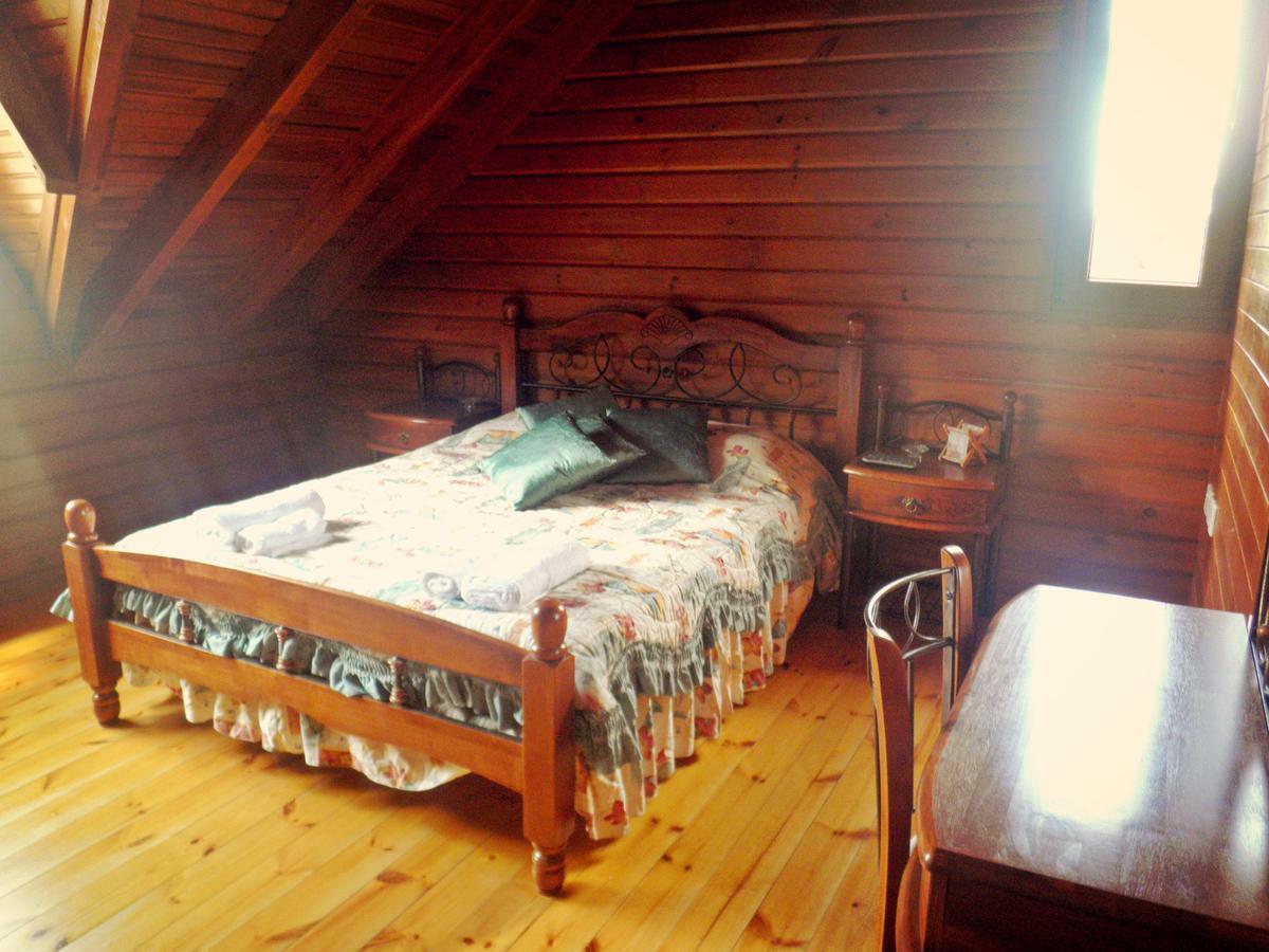 Agros Timber Log House Villa Bagian luar foto
