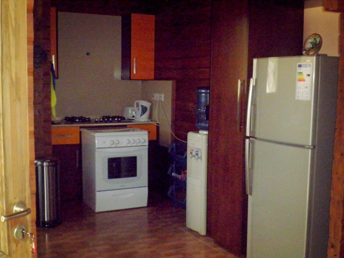 Agros Timber Log House Villa Bagian luar foto