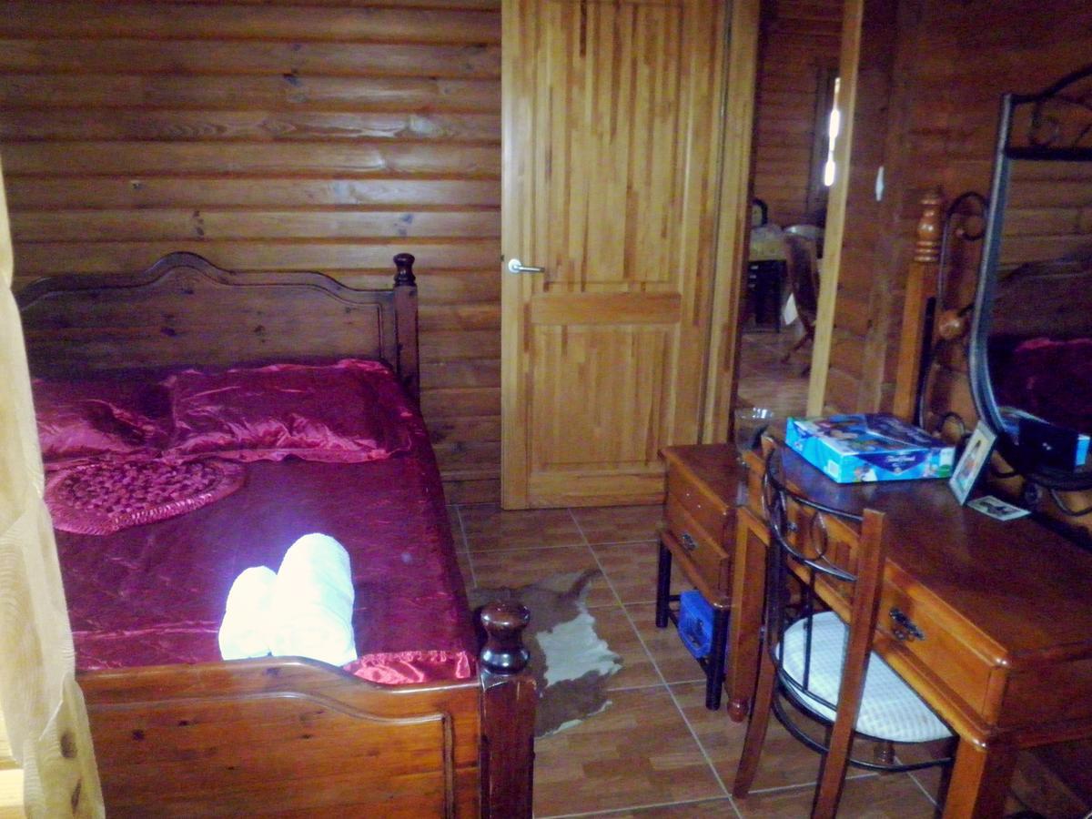 Agros Timber Log House Villa Bagian luar foto