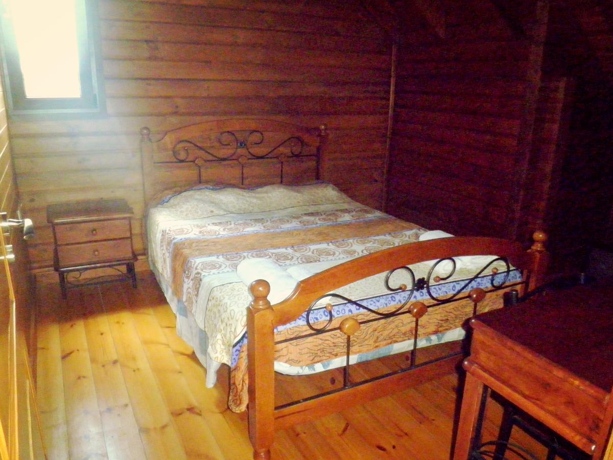 Agros Timber Log House Villa Bagian luar foto